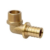 Угольники латунные для PEX-PEX труб DN 16-32 PN 16 под надвижную гильзу MVI SF.432 купить в Саратове | "Проконсим"