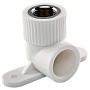 Угольник установочный ПП 25-3/4'' PN 25 с внутренней резьбой белый РТП 15107 купить в Саратове | "Проконсим"